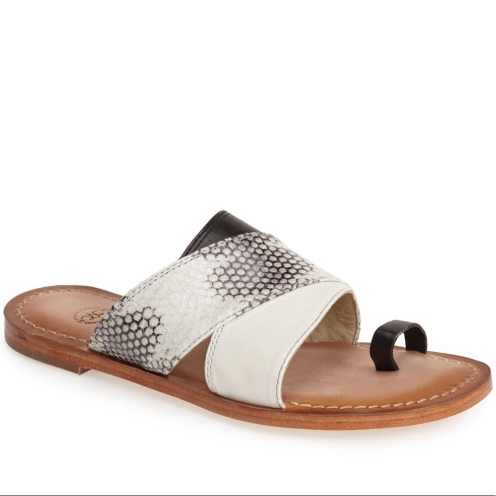 Johnston & Murphy Bone and Snake Sandals